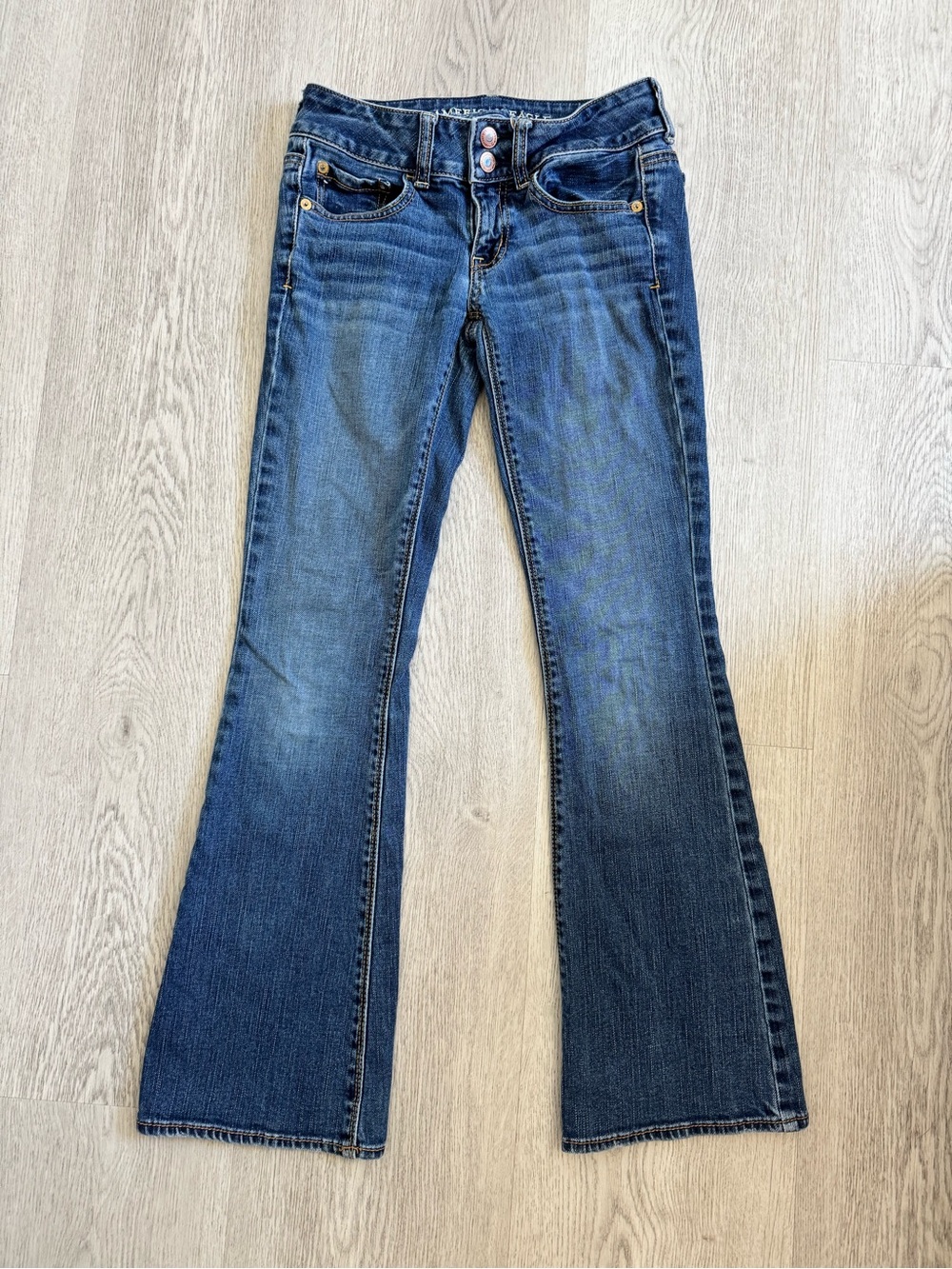 American Eagle Outfitters Dark Blue Flare Jeans